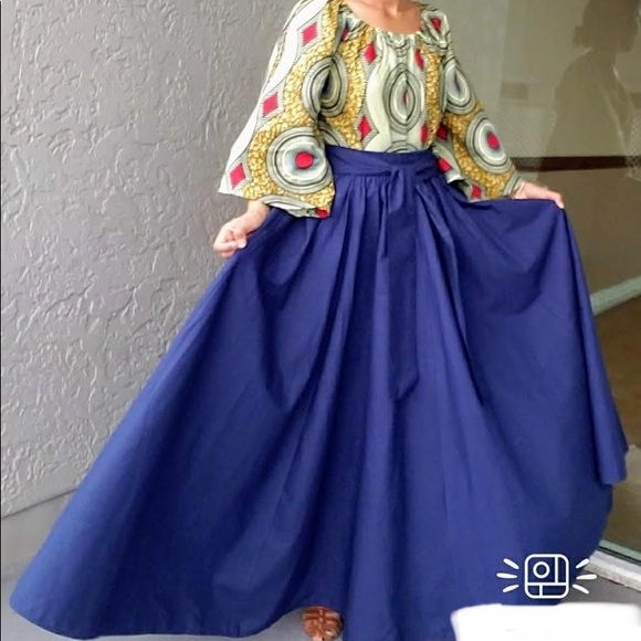 Long Maxi Skirt 100% Cotton Free Size Plus Size Long Maxi Skirt Bohemian Skirt - Picture 5 of 7